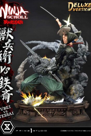 Ninja Scroll Ultimate Premium Masterline Series Statue 1/4 Jubei Versus Tessai Deluxe Bonus Version 101 cm
