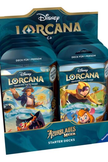 Disney Lorcana TCG Azurblaues Meer Starter Decks Display (8) *German Edition*