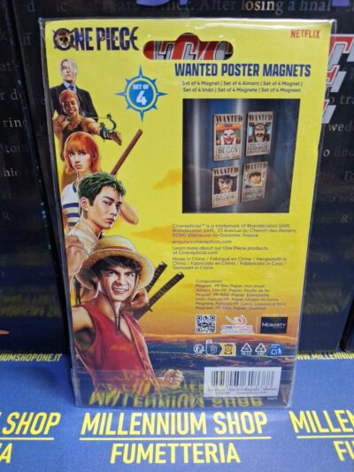 One Piece Fridge Magnet 4-Pack Wanted Magneti by Cinereplicas - immagine 7