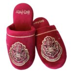 Harry Potter Slippers Hogwarts Gold on Burgundy EU 38-41