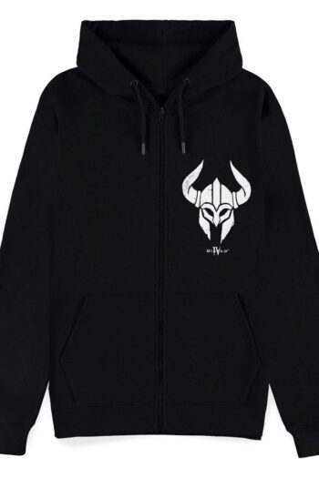 Diablo IV Zipper Hoodie Sweater Barbarian Sigil Size XXL