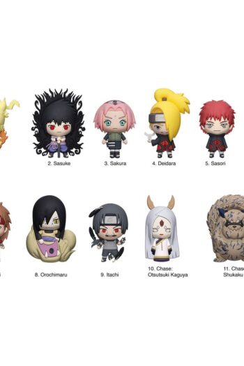Naruto 3D PVC Bag Clips Series 6 Display (24)