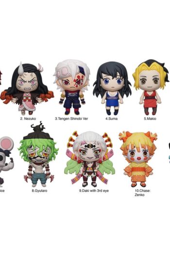 Demon Slayer: Kimetsu no Yaiba 3D PVC Bag Clips Series 6 Display (24)