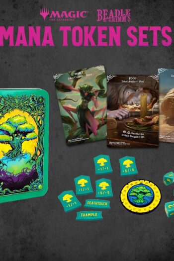 Magic the Gathering Dice and Token Pack Green Mana