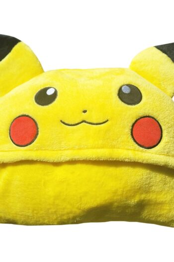 Pokémon Coral Hooded Blanket Pikachu 120 x 150 cm