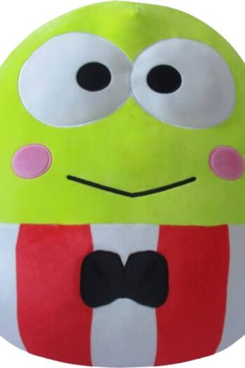 Squishmallows Plush Figure Sanrio Core Keroppi Red Striped Suit 25 cm