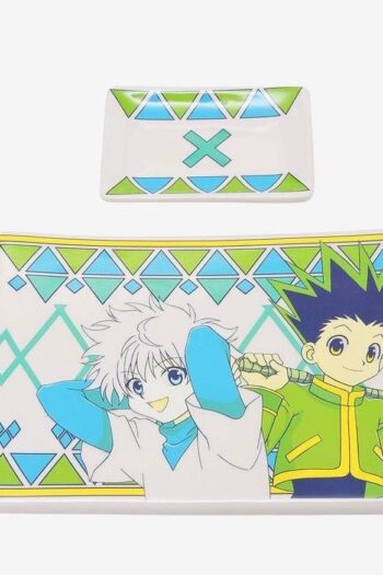 Hunter x Hunter Ceramic Sushi Set with Chopsticks Gon & Killua