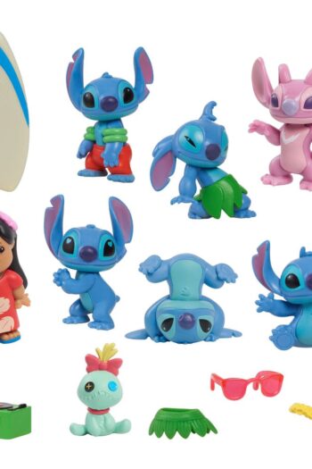 Lilo & Stitch Mini Figure 8-Pack Stitch Deluxe Figure Set 7 cm
