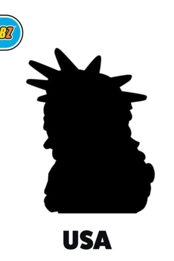 Travel Tubbz Mini PVC Figure USA 5 cm