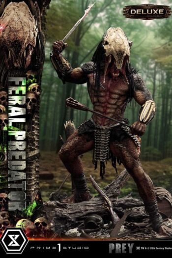 Prey (Movie) Museum Masterline Series Statue 1/3 Feral Predator Deluxe Version 89 cm