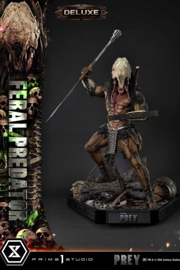 Prey (Movie) Museum Masterline Series Statue 1/3 Feral Predator Deluxe Bonus Version 89 cm