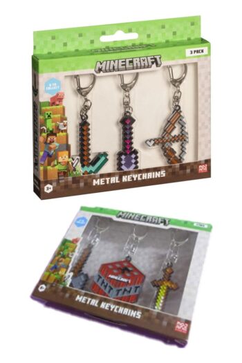 Minecraft Keychains 3-Pack Assortment (12)