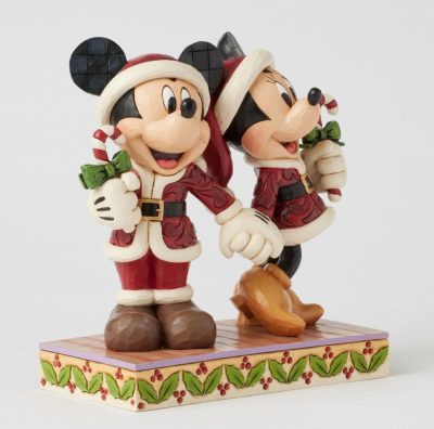 6016882 Mickey & Minnie Candy Canes Christmas Disney by Enesco - immagine 3