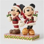 6016882 Mickey & Minnie Candy Canes Christmas Disney by Enesco - immagine 2