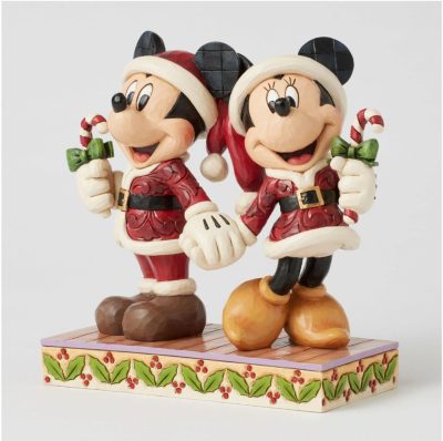 6016882 Mickey & Minnie Candy Canes Christmas Disney by Enesco - immagine 2