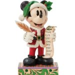 6016890 Santa Mickey with List Christmas Disney by Enesco