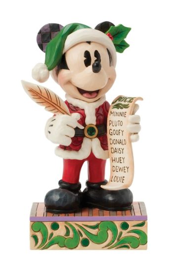 6016890 Santa Mickey with List Christmas Disney by Enesco