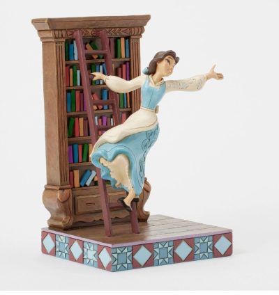 6016894 Belle with Bookshelf Beauty and Beast Disney by Enesco - immagine 3