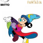 6017586 Britto Sorcerer Mickey Fantasia Disney by Enesco