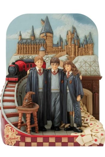 6016707 Harry Potter Trio Castle Hogwarts Jim Shore by Enesco