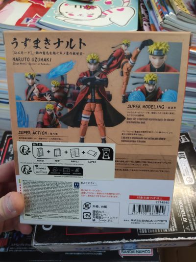 Naruto Shippuden S.H. Figuarts Action Figure Naruto Uzumaki (Sage Mode) - Savior of Konoha 15 cm by Bandai - immagine 5