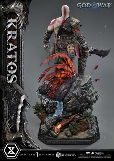 God of War: Ragnarok Real Elite Masterline Series Statue 1/3 Kratos Normal Ultimate Version 95 cm by Prime 1 - immagine 11
