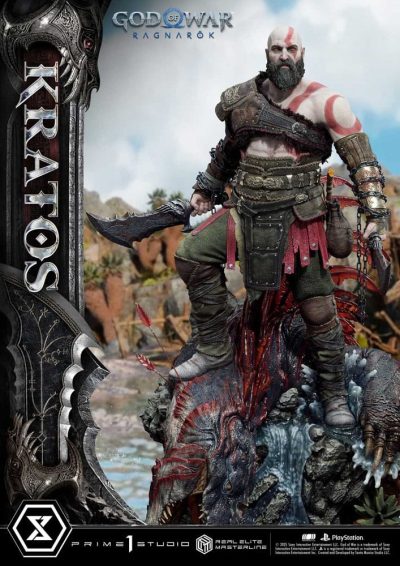 God of War: Ragnarok Real Elite Masterline Series Statue 1/3 Kratos Normal Ultimate Version 95 cm by Prime 1 - immagine 4