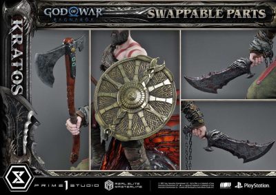 God of War: Ragnarok Real Elite Masterline Series Statue 1/3 Kratos Normal Ultimate Version 95 cm by Prime 1 - immagine 6