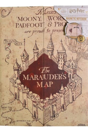 Harry Potter Magnetic A5 Notebook Marauders Map