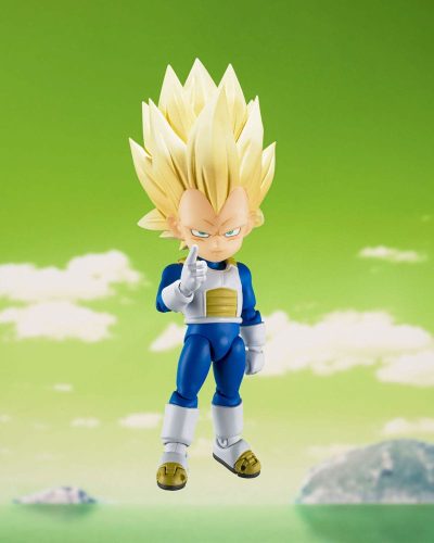 Dragon Ball S.H.Figuarts Action Figure Super Saiyan 3 Vegeta (mini) Daima 8 cm by Bandai - immagine 2