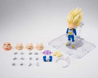 Dragon Ball S.H.Figuarts Action Figure Super Saiyan 3 Vegeta (mini) Daima 8 cm by Bandai - immagine 7