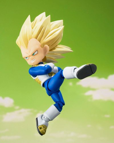 Dragon Ball S.H.Figuarts Action Figure Super Saiyan 3 Vegeta (mini) Daima 8 cm by Bandai - immagine 3