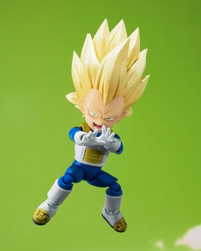 Dragon Ball S.H.Figuarts Action Figure Super Saiyan 3 Vegeta (mini) Daima 8 cm by Bandai - immagine 6
