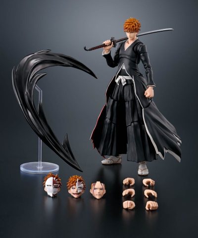 Bleach S.H. Figuarts Action Figure Ichigo Kurosaki Getsugatensho 16 cm by Bandai - immagine 3