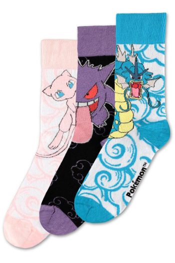Pokémon Socks 3-Pack Crew 39-42