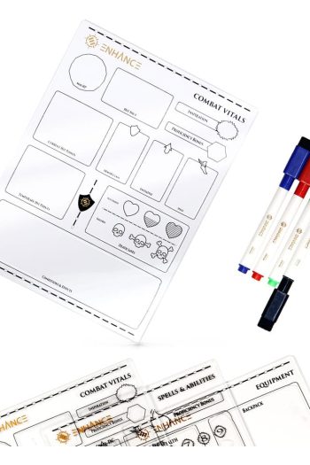 Enhance RPG Series Acrylic Character Sheet Set *English Version*