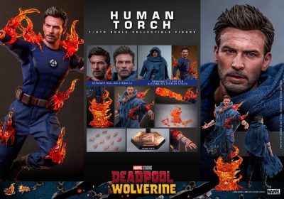 Deadpool & Wolverine Movie Masterpiece Action Figure 1/6 Human Torch 31 cm by Hot Toys - immagine 8