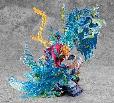One Piece P.O.P MAS Maximum PVC Statue Marco the Phoenix Leader of 1st group of Whitebeard Pirates 32 cm by Megahouse - immagine 8