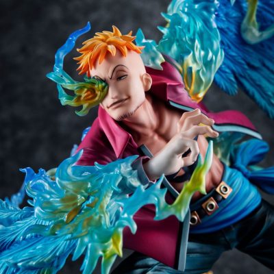 One Piece P.O.P MAS Maximum PVC Statue Marco the Phoenix Leader of 1st group of Whitebeard Pirates 32 cm by Megahouse - immagine 10