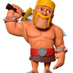 The World of Clash Minix Figure Clash of Clans Barbarian 12 cm