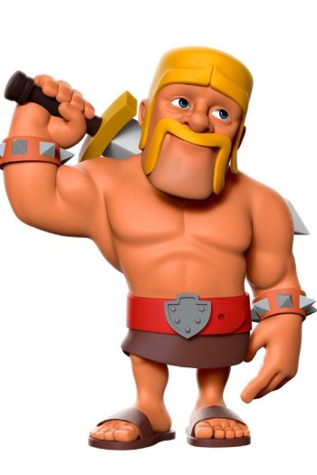 The World of Clash Minix Figure Clash of Clans Barbarian 12 cm