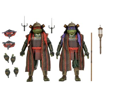 Teenage Mutant Ninja Turtles III - Movie 3 - 2 Pack Action Figures Leonardo - Michelangelo - Donatello - Raffaello by Neca - immagine 15