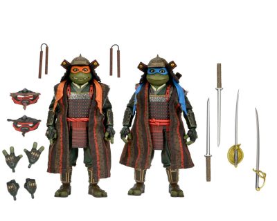 Teenage Mutant Ninja Turtles III - Movie 3 - 2 Pack Action Figures Leonardo - Michelangelo - Donatello - Raffaello by Neca - immagine 14