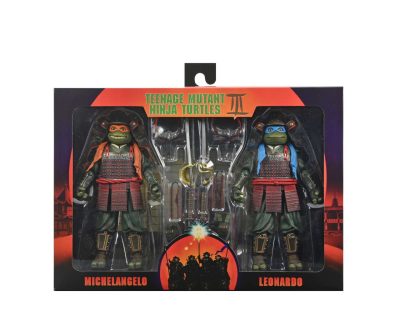 Teenage Mutant Ninja Turtles III - Movie 3 - 2 Pack Action Figures Leonardo - Michelangelo - Donatello - Raffaello by Neca - immagine 2