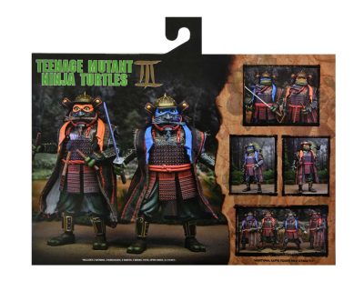 Teenage Mutant Ninja Turtles III - Movie 3 - 2 Pack Action Figures Leonardo - Michelangelo - Donatello - Raffaello by Neca - immagine 12