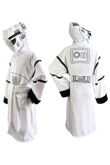 Star Wars Original Stormtrooper Fleece Bathrobe Stormtrooper White