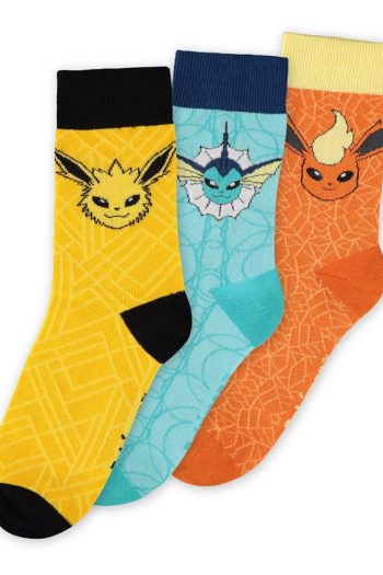 Pokémon Socks 3-Pack Eevee Evolution 39-42
