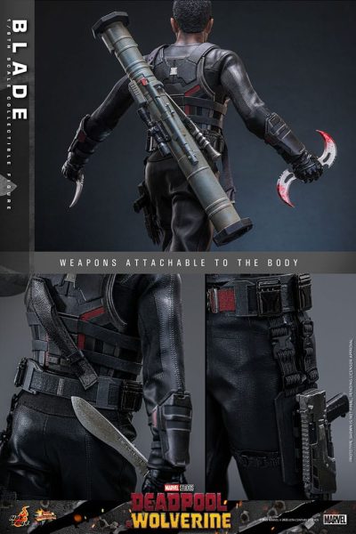 Deadpool & Wolverine Movie Masterpiece Action Figure 1/6 Blade 30 cm by Hot Toys - immagine 15