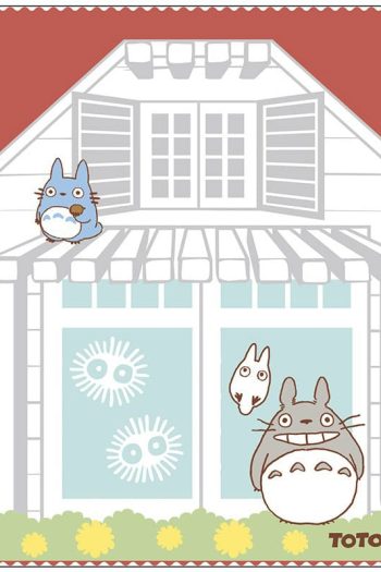 Studio Ghibli mini towel My neighbor Totoro Satsuki & Mei's Haus 25 x 25 cm