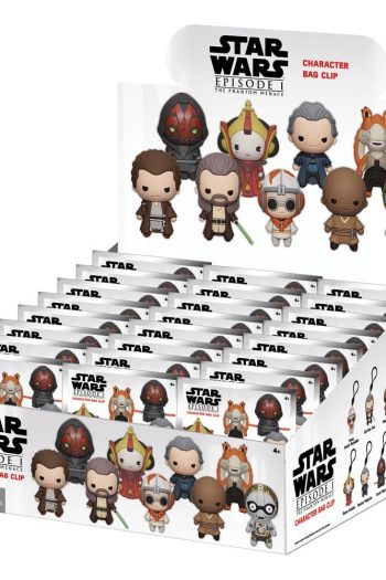 Star Wars  3D PVC Bag Clips The Phantom Menace Display (24)